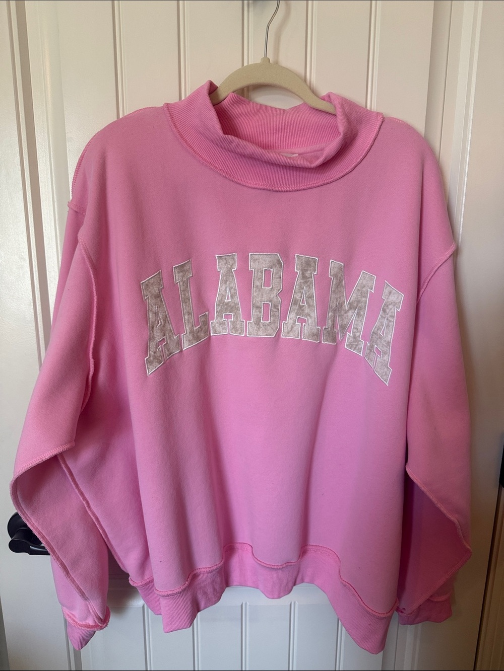 BUCKETLIST Pink Alabama Mockneck Sweatshirt